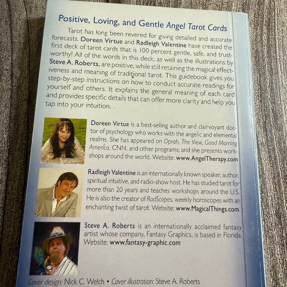 ANGEL 78-Card Deck and Guidebook Tarot Cards D. Virtue & R, Valentine - Picture 4 of 11